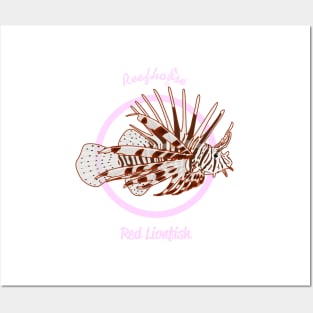 Red Lionfish Posters and Art